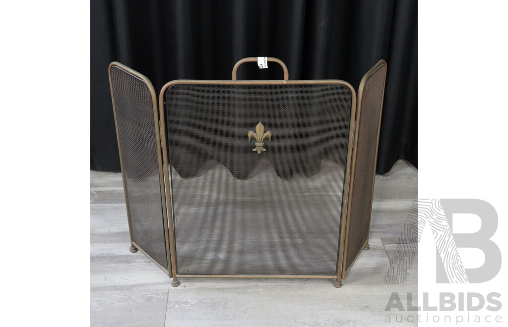 Brass Fire Screen