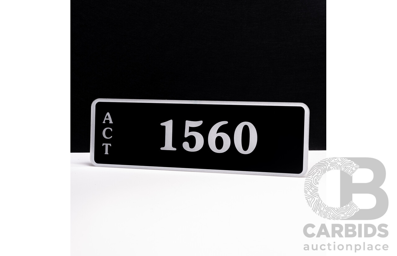 ACT 4-Digit Number Plate - 1560