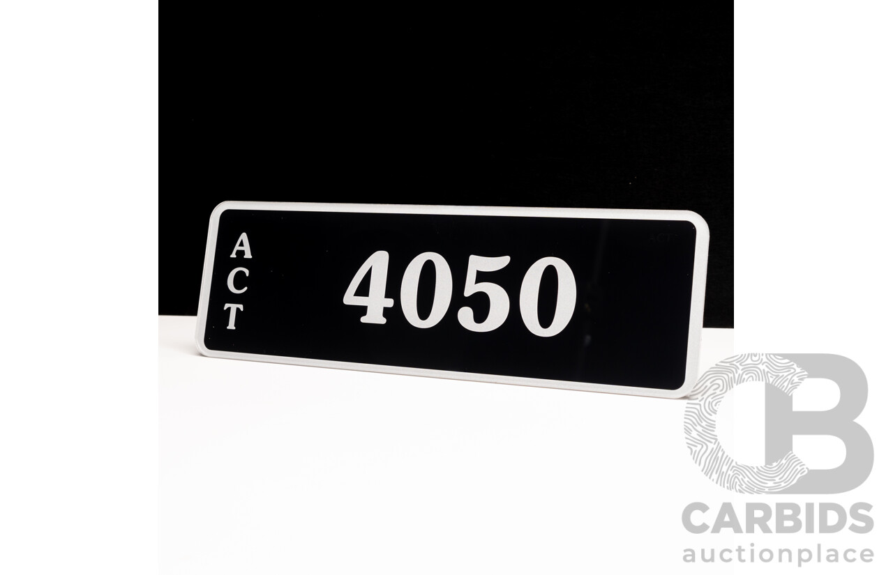 ACT 4-Digit Number Plate - 4050