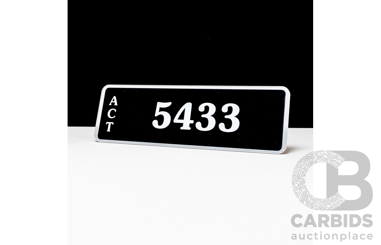ACT 4-Digit Number Plate - 5433