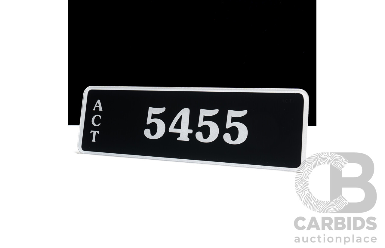 ACT 4-Digit Number Plate - 5455