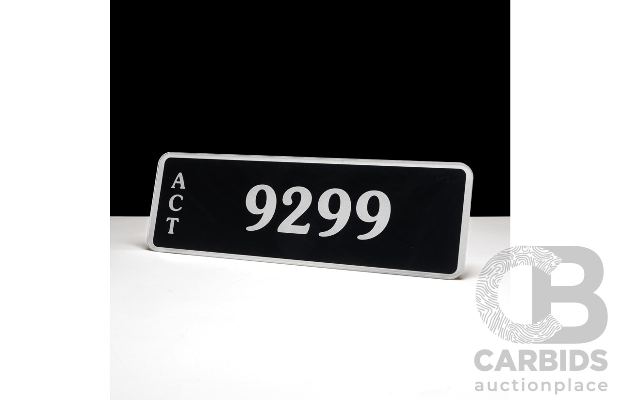 ACT 4-Digit Number Plate - 9299