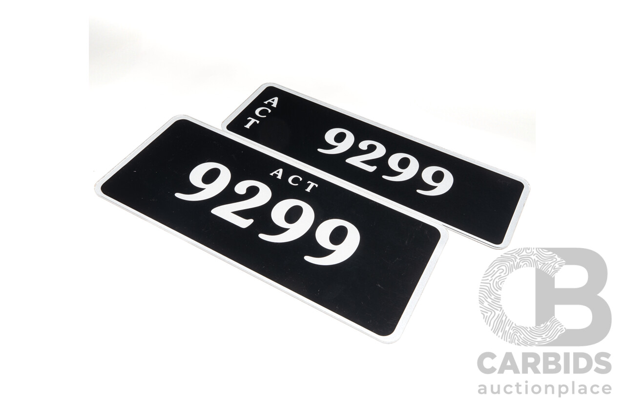 ACT 4-Digit Number Plate - 9299
