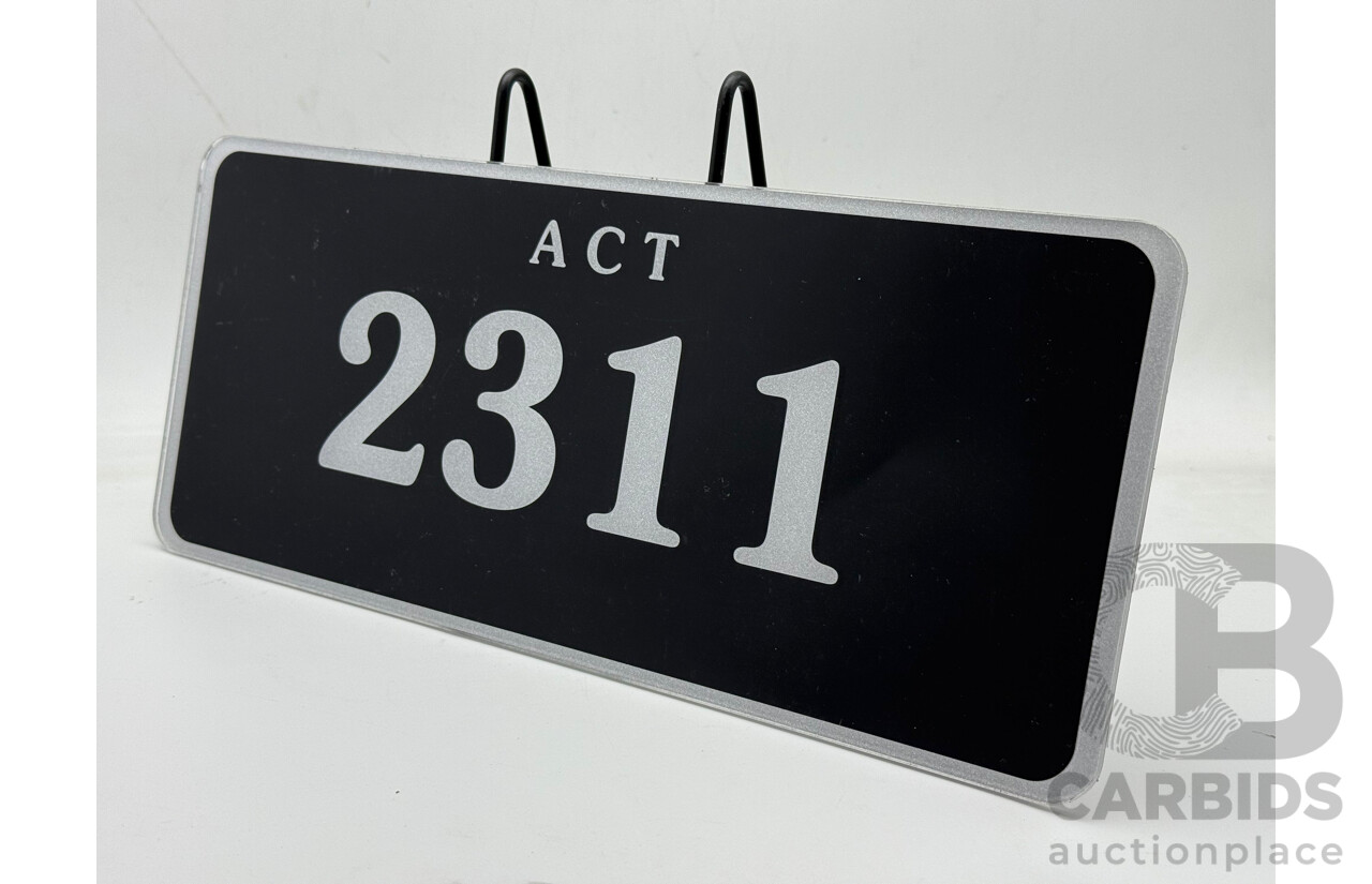ACT 4-Digit Number Plate - 2311
