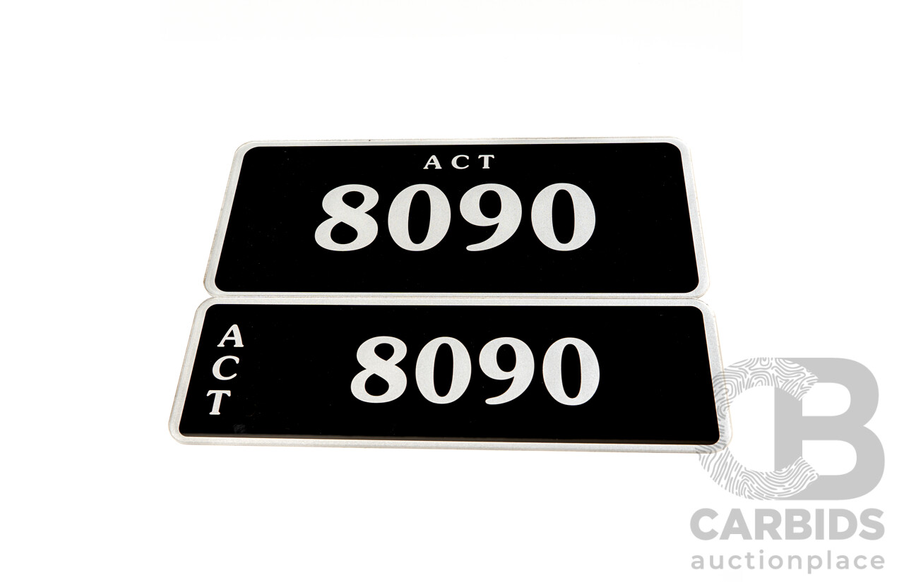 ACT 4-Digit Number Plate - 8090