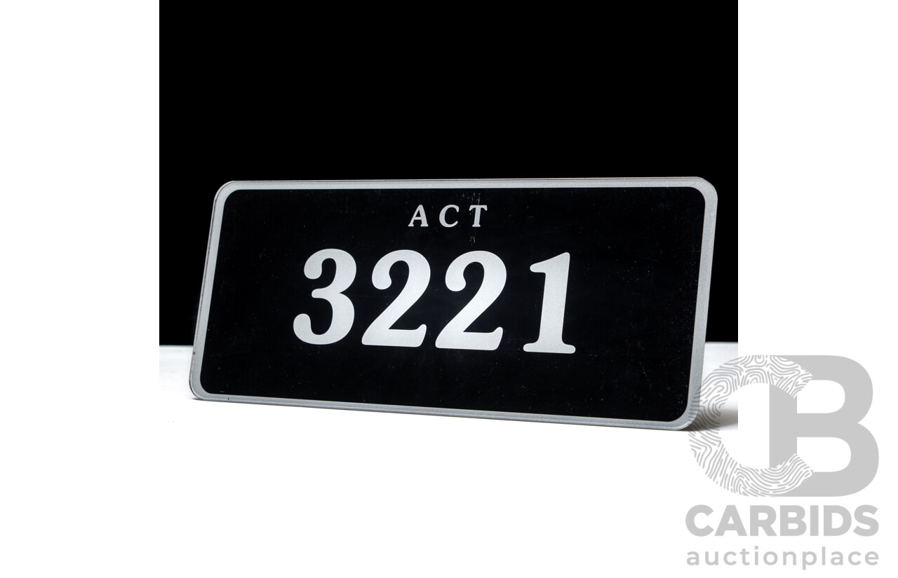 ACT 4-Digit Number Plate - 3221