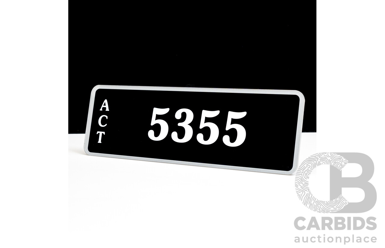 ACT 4-Digit Number Plate - 5355