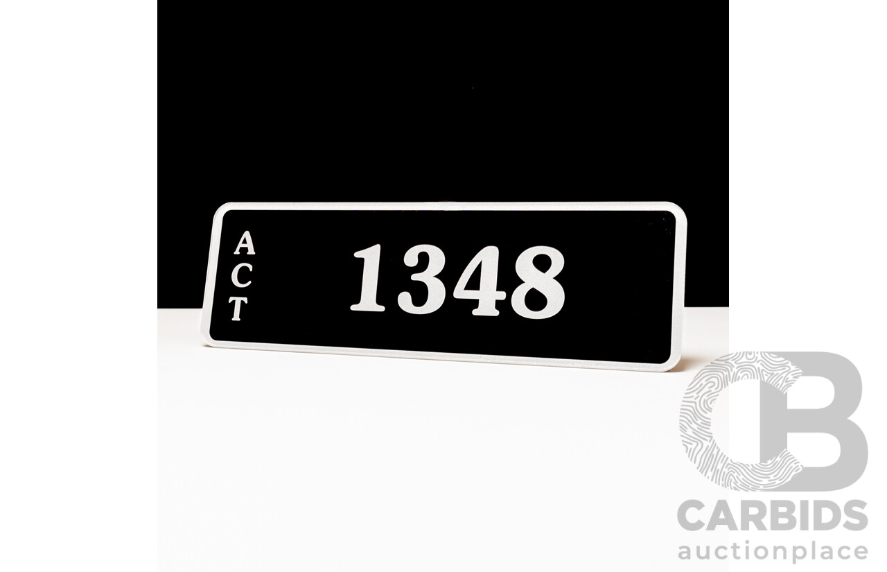 ACT 4-Digit Number Plate - 1348