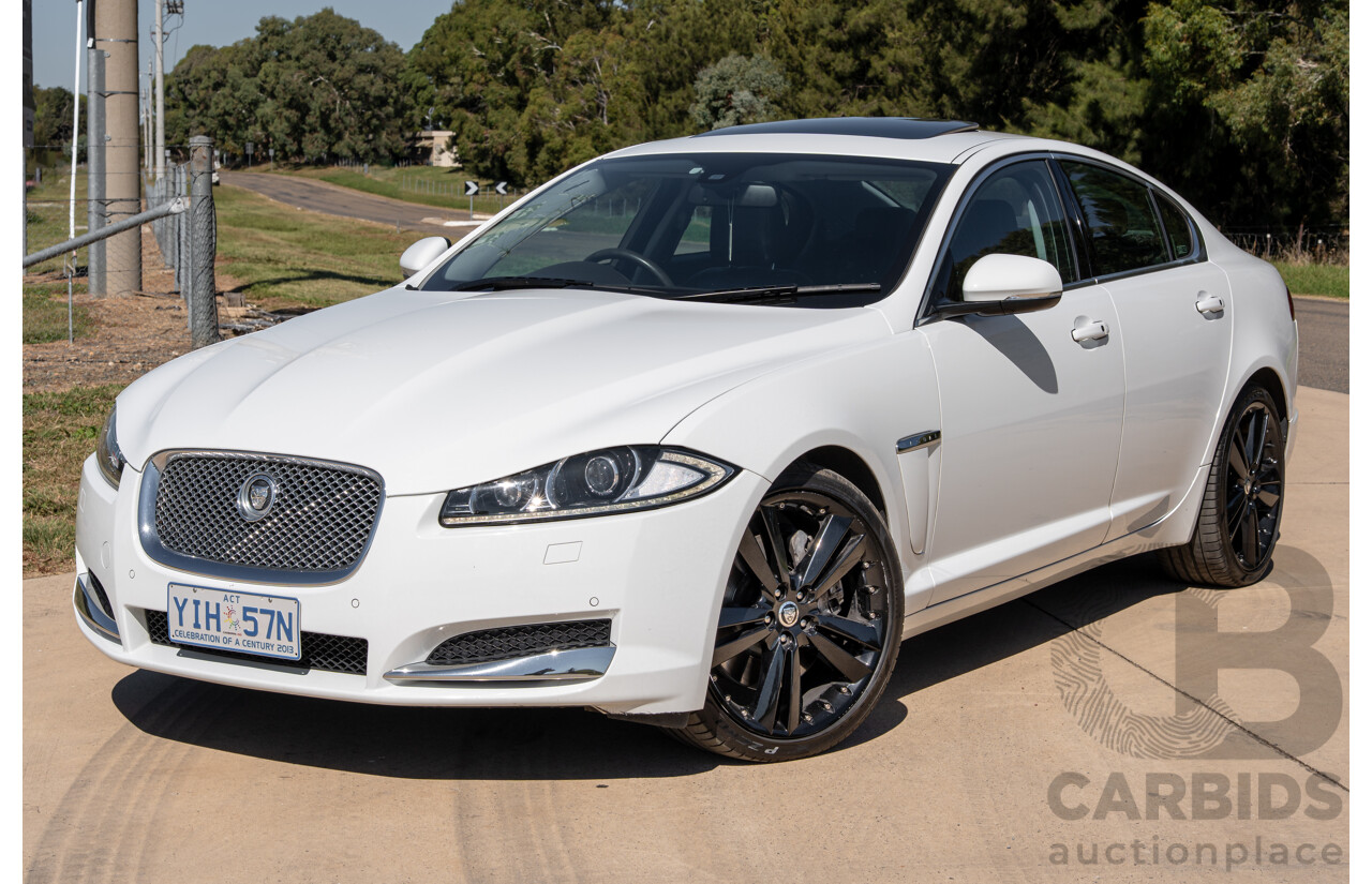 6/2012 Jaguar XF 5.0 V8 Luxury MY12 4d Sedan Polaris White V8 5.0L