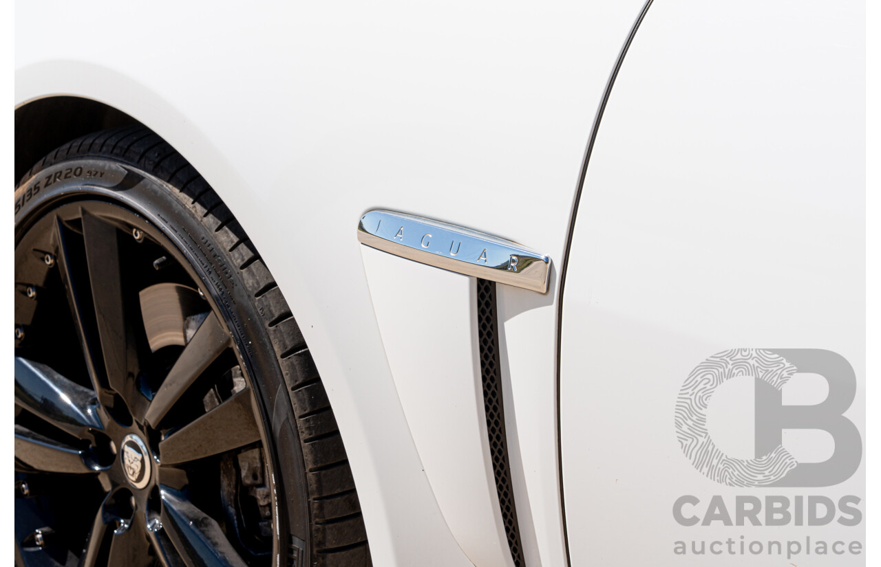 6/2012 Jaguar XF 5.0 V8 Luxury MY12 4d Sedan Polaris White V8 5.0L