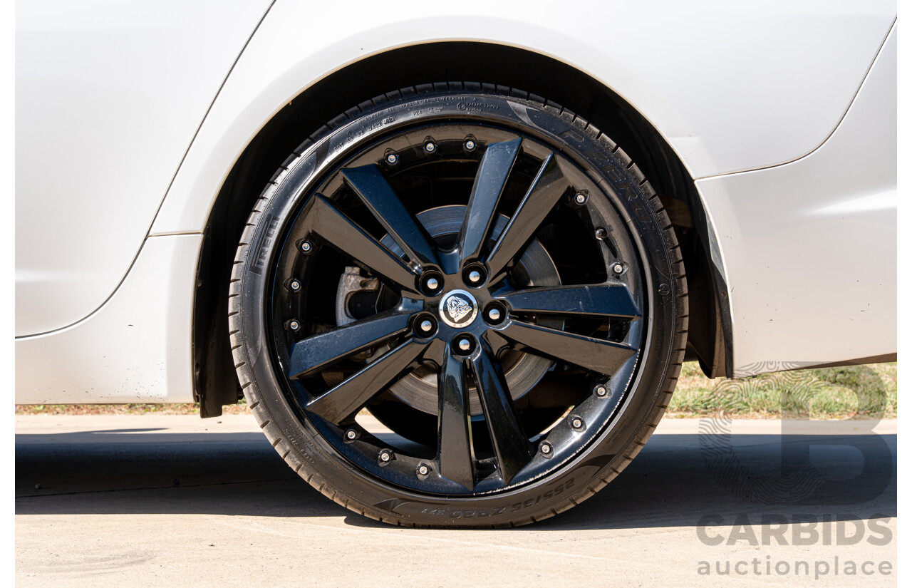 6/2012 Jaguar XF 5.0 V8 Luxury MY12 4d Sedan Polaris White V8 5.0L