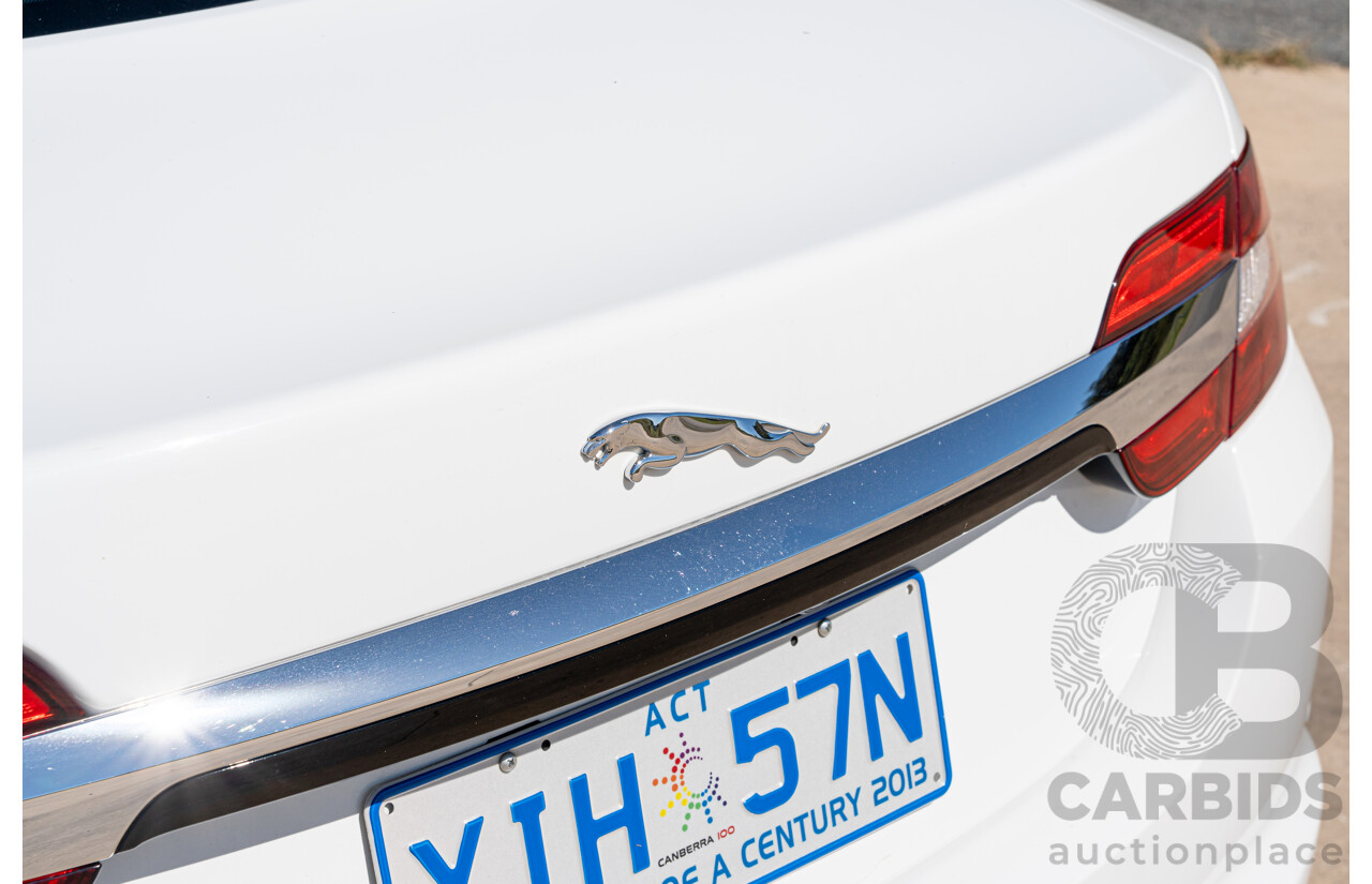 6/2012 Jaguar XF 5.0 V8 Luxury MY12 4d Sedan Polaris White V8 5.0L