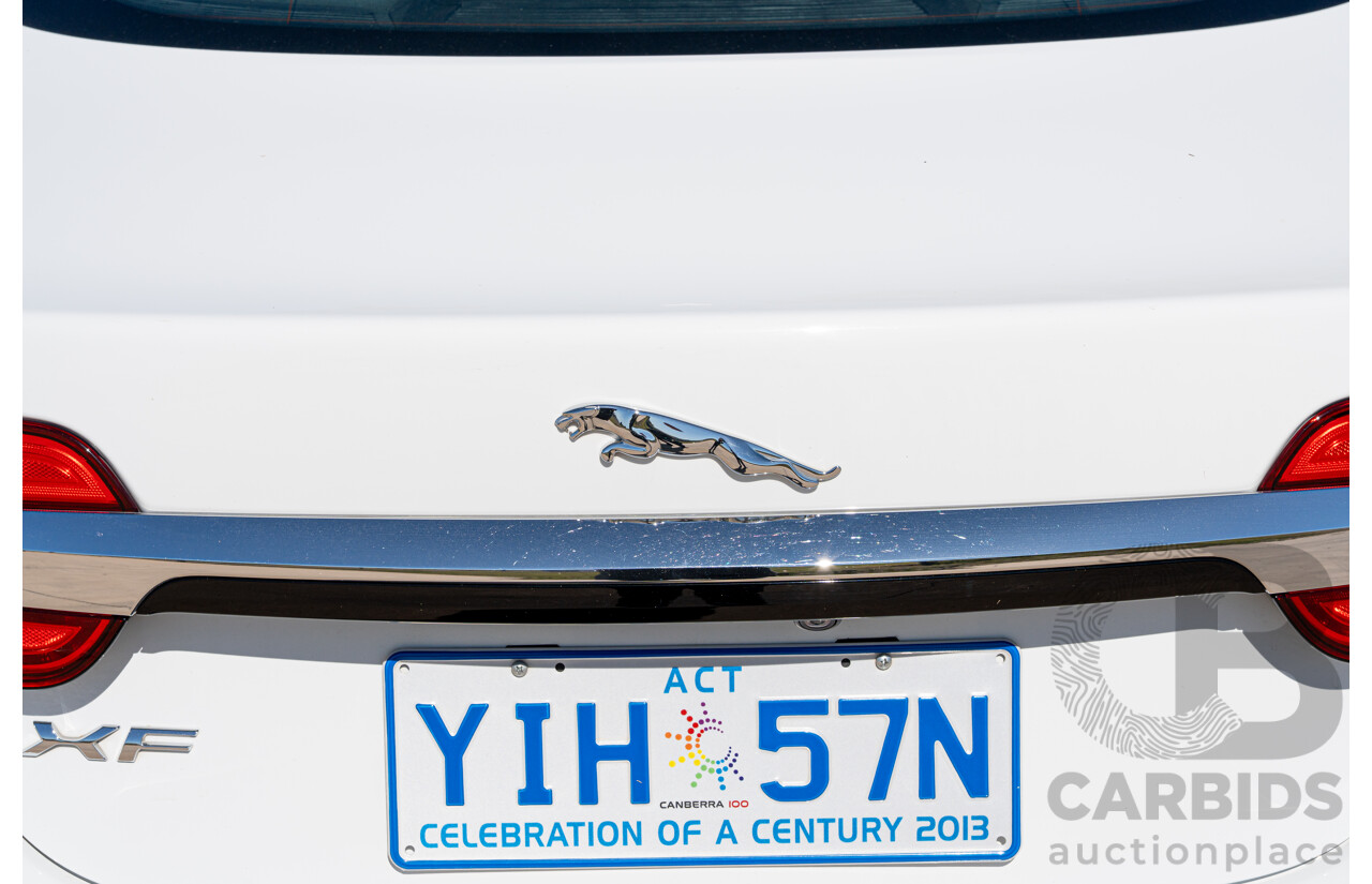 6/2012 Jaguar XF 5.0 V8 Luxury MY12 4d Sedan Polaris White V8 5.0L