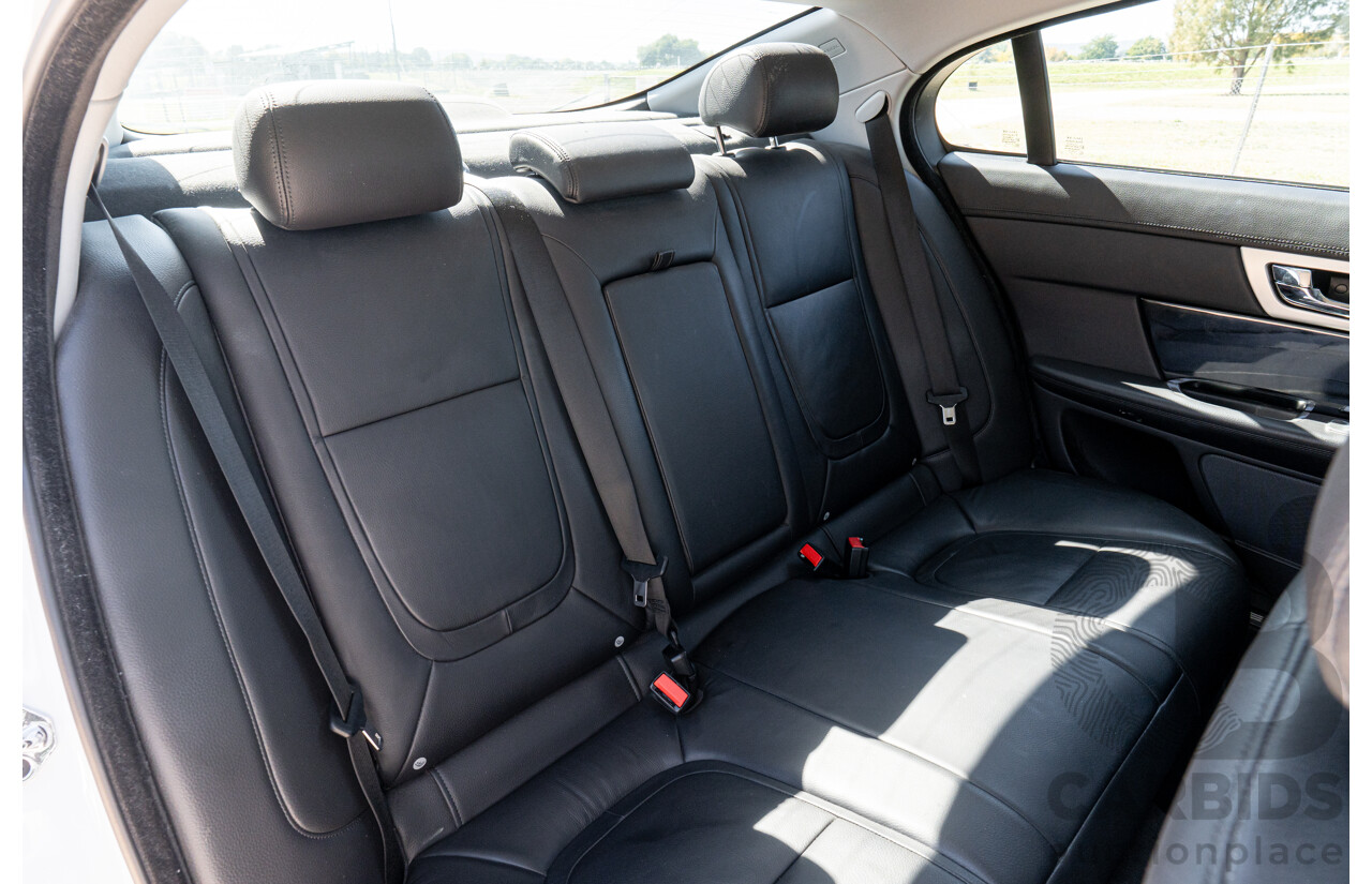 6/2012 Jaguar XF 5.0 V8 Luxury MY12 4d Sedan Polaris White V8 5.0L