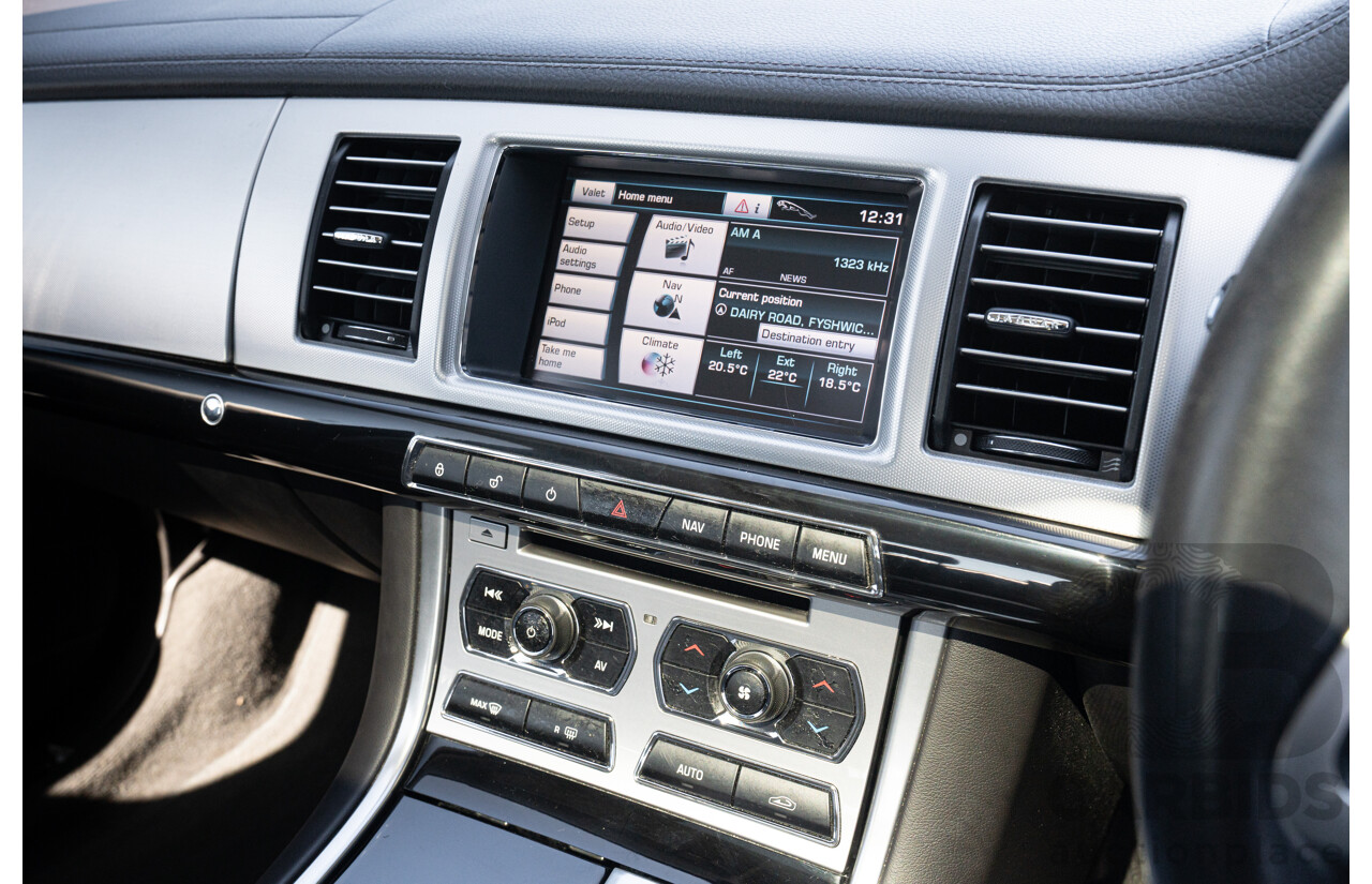 6/2012 Jaguar XF 5.0 V8 Luxury MY12 4d Sedan Polaris White V8 5.0L