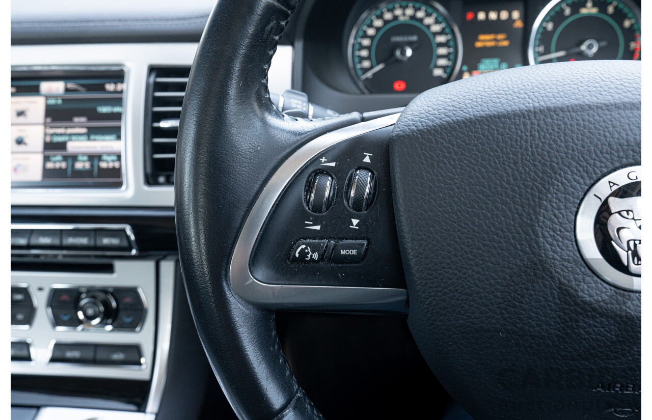 6/2012 Jaguar XF 5.0 V8 Luxury MY12 4d Sedan Polaris White V8 5.0L