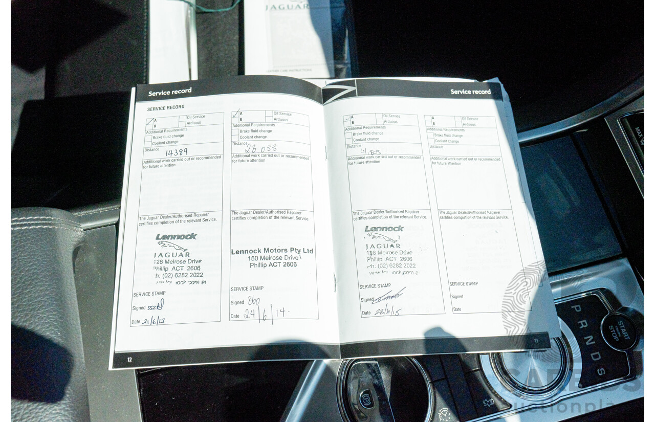 6/2012 Jaguar XF 5.0 V8 Luxury MY12 4d Sedan Polaris White V8 5.0L