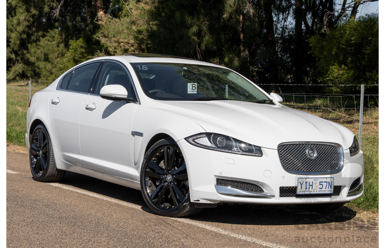 6/2012 Jaguar XF 5.0 V8 Luxury MY12 4d Sedan Polaris White V8 5.0L