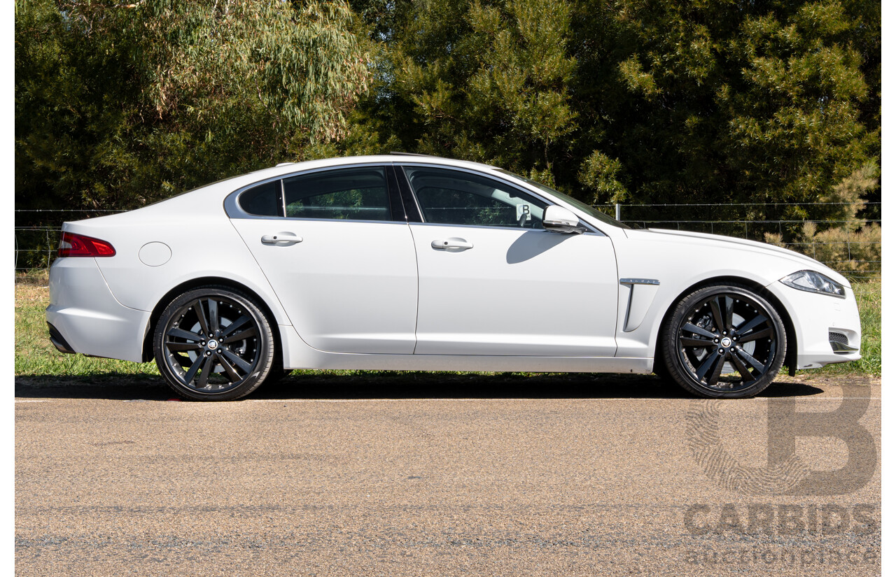 6/2012 Jaguar XF 5.0 V8 Luxury MY12 4d Sedan Polaris White V8 5.0L