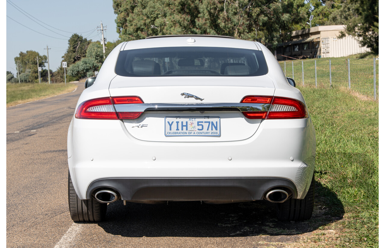 6/2012 Jaguar XF 5.0 V8 Luxury MY12 4d Sedan Polaris White V8 5.0L