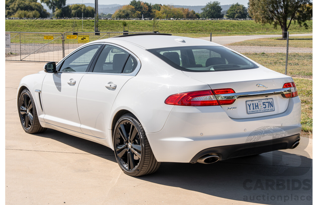6/2012 Jaguar XF 5.0 V8 Luxury MY12 4d Sedan Polaris White V8 5.0L