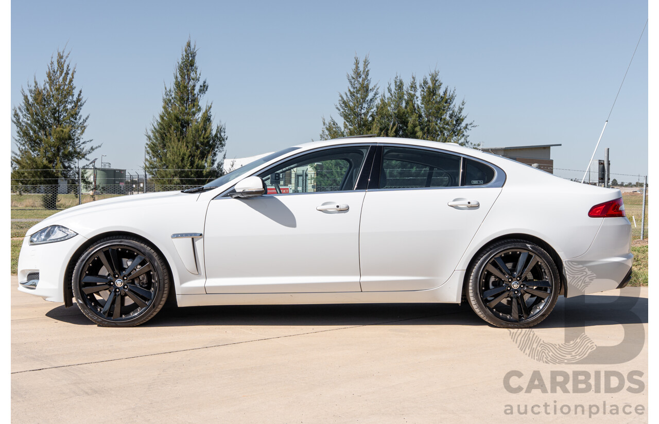6/2012 Jaguar XF 5.0 V8 Luxury MY12 4d Sedan Polaris White V8 5.0L