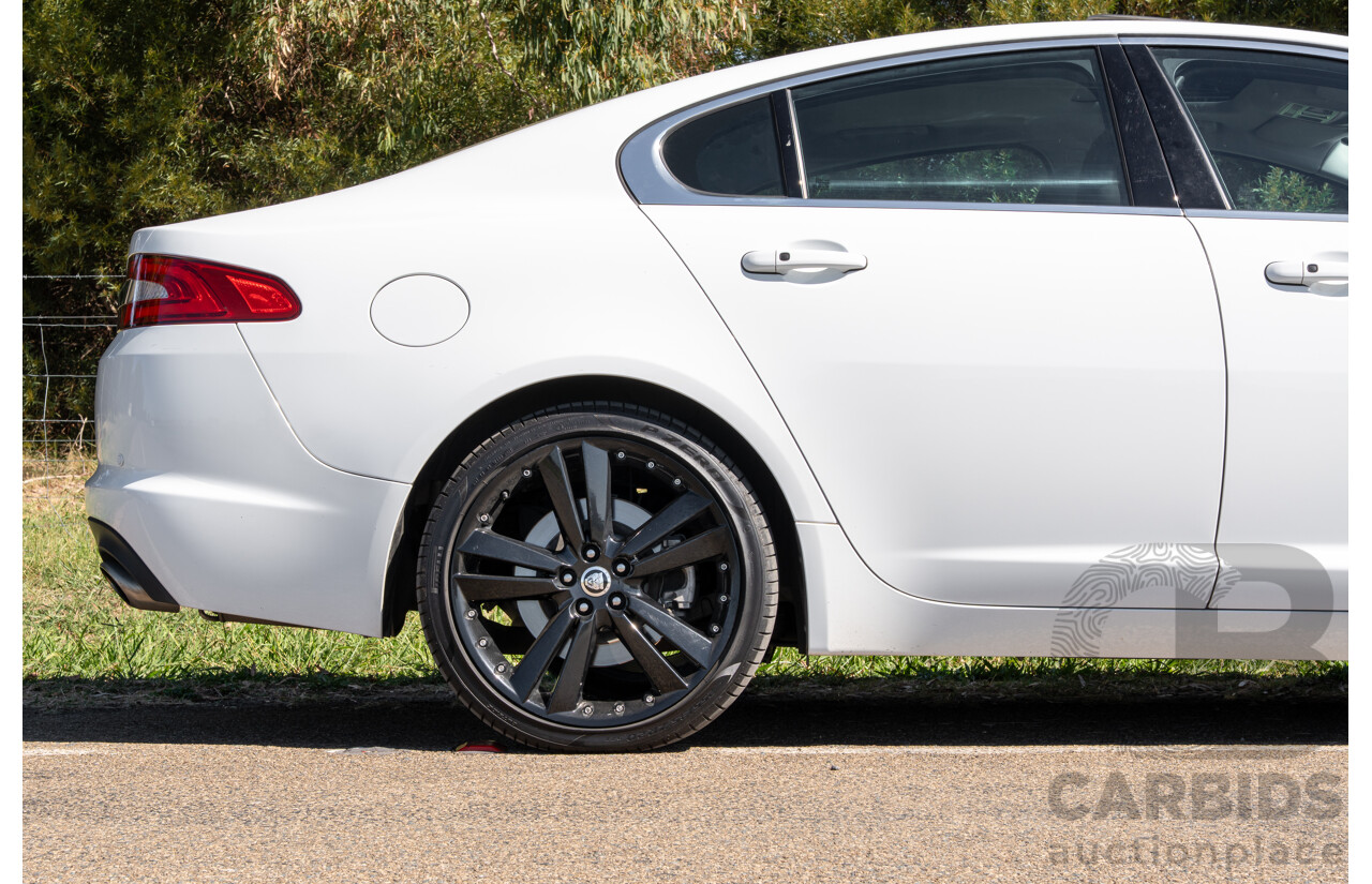 6/2012 Jaguar XF 5.0 V8 Luxury MY12 4d Sedan Polaris White V8 5.0L