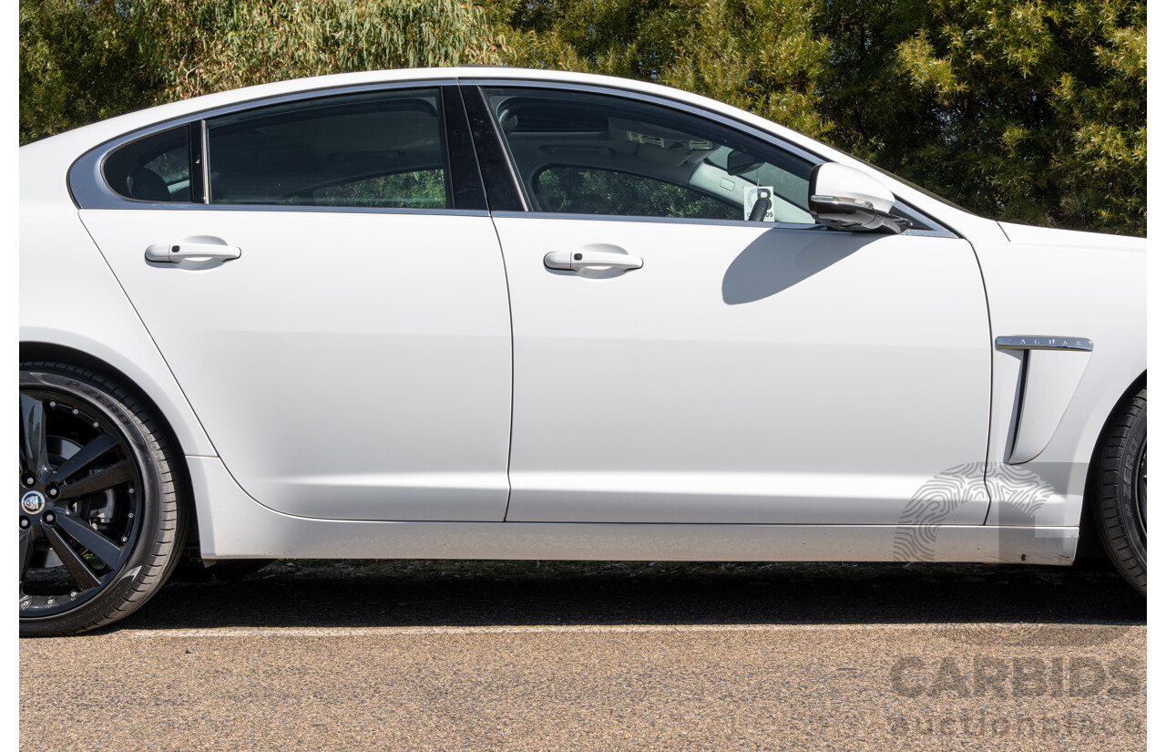 6/2012 Jaguar XF 5.0 V8 Luxury MY12 4d Sedan Polaris White V8 5.0L