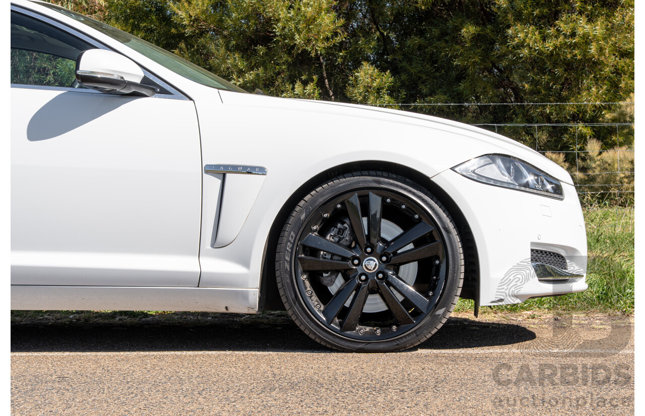 6/2012 Jaguar XF 5.0 V8 Luxury MY12 4d Sedan Polaris White V8 5.0L