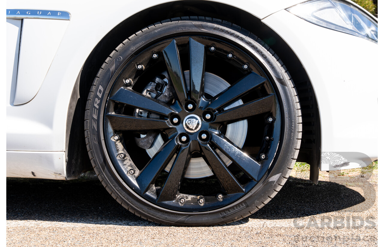 6/2012 Jaguar XF 5.0 V8 Luxury MY12 4d Sedan Polaris White V8 5.0L