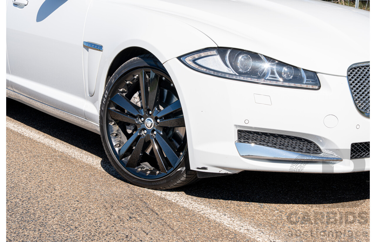 6/2012 Jaguar XF 5.0 V8 Luxury MY12 4d Sedan Polaris White V8 5.0L