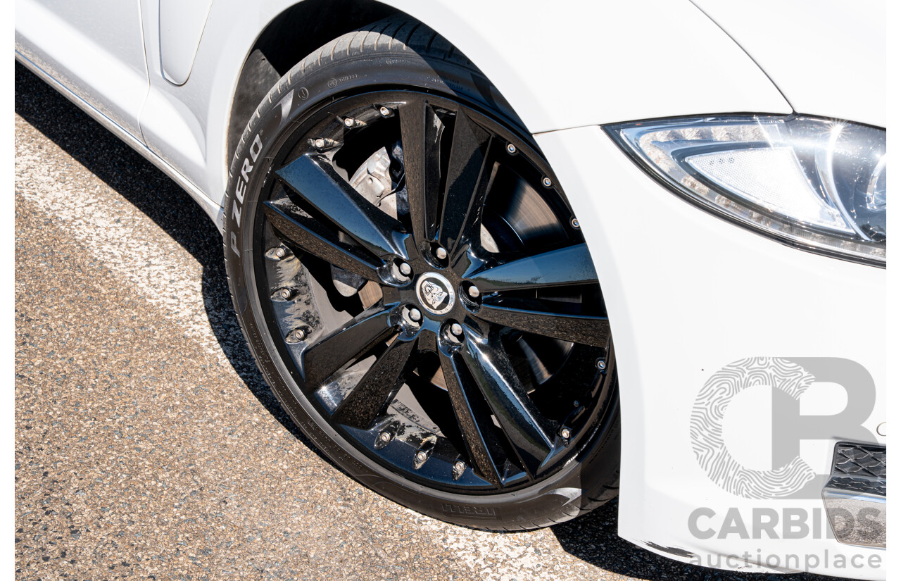 6/2012 Jaguar XF 5.0 V8 Luxury MY12 4d Sedan Polaris White V8 5.0L