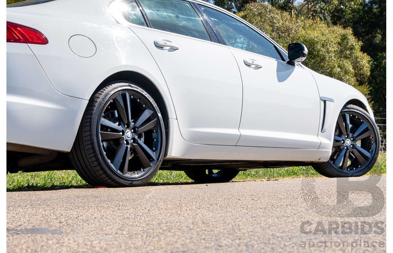 6/2012 Jaguar XF 5.0 V8 Luxury MY12 4d Sedan Polaris White V8 5.0L