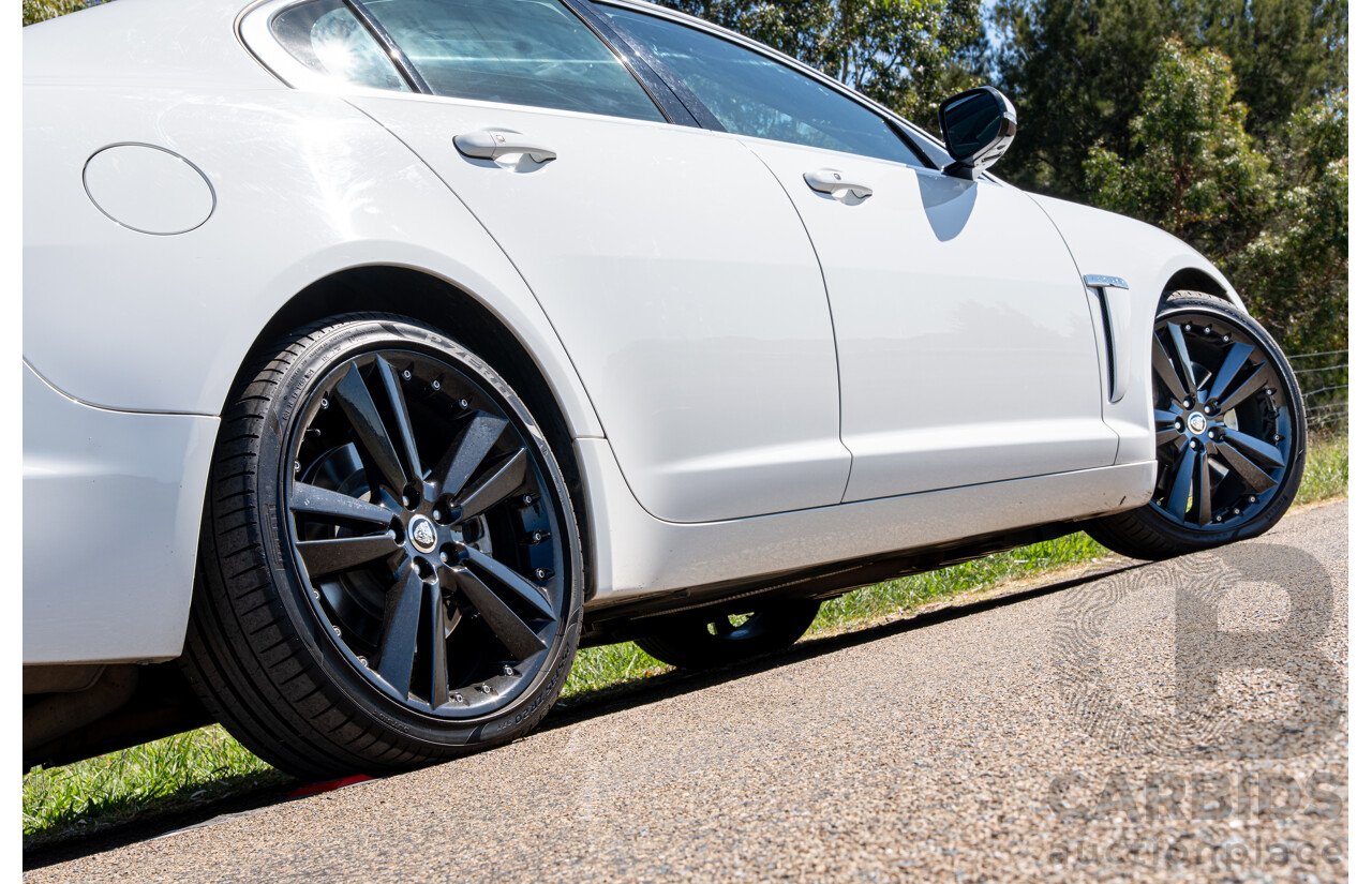6/2012 Jaguar XF 5.0 V8 Luxury MY12 4d Sedan Polaris White V8 5.0L
