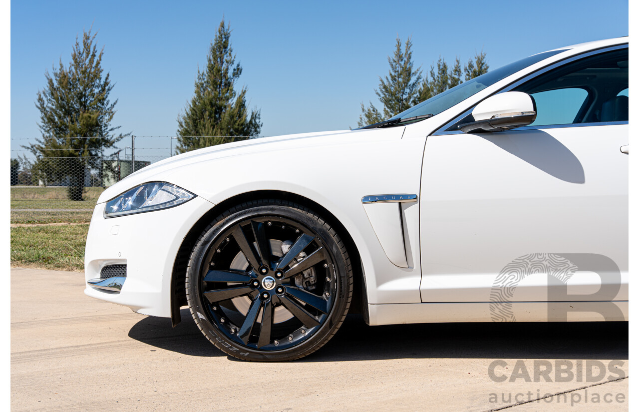 6/2012 Jaguar XF 5.0 V8 Luxury MY12 4d Sedan Polaris White V8 5.0L