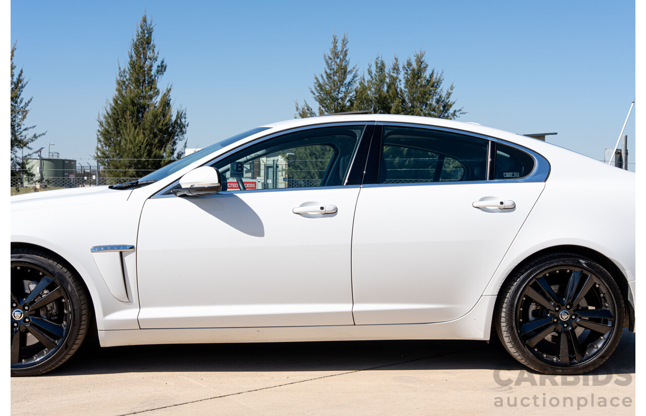 6/2012 Jaguar XF 5.0 V8 Luxury MY12 4d Sedan Polaris White V8 5.0L