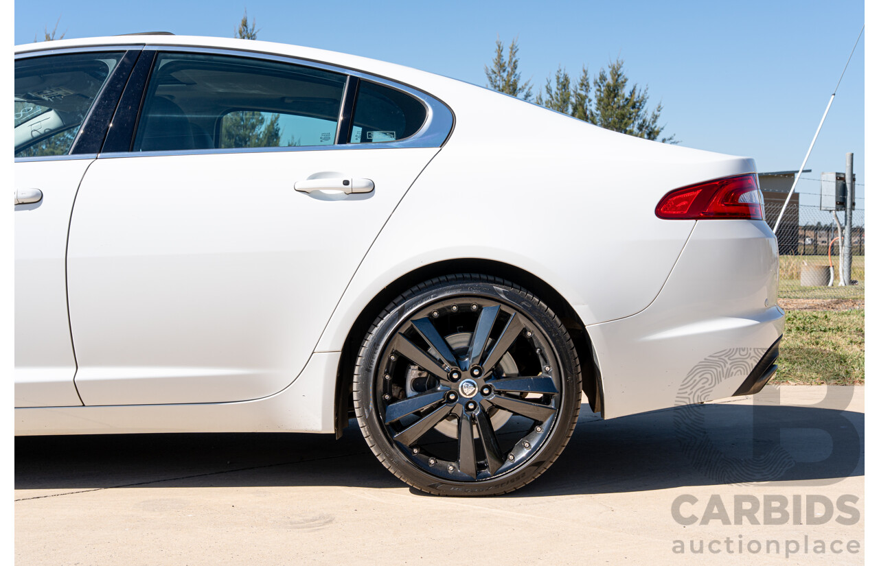 6/2012 Jaguar XF 5.0 V8 Luxury MY12 4d Sedan Polaris White V8 5.0L