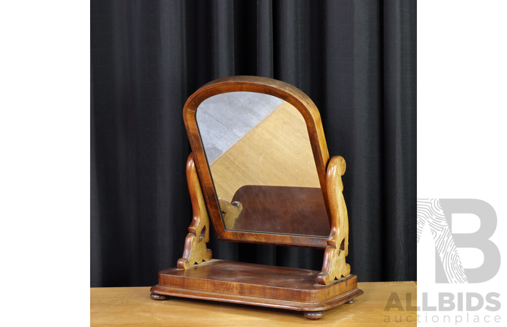 Victorian Mahogany Toilet Mirror