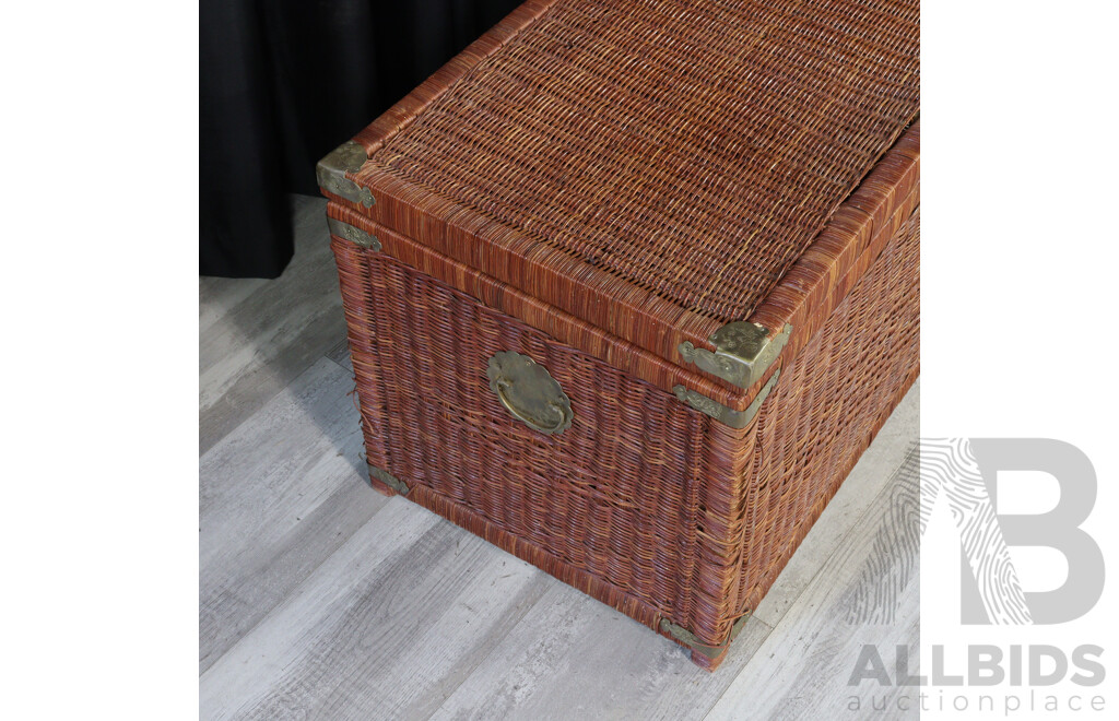 Wicker Blanket Box