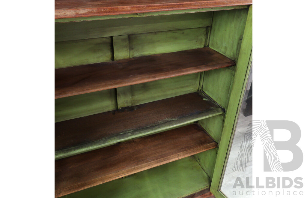 Oak Two Door Bookcase
