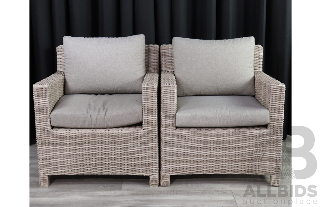 Modern Three Piece Polyweave Lounge Suite