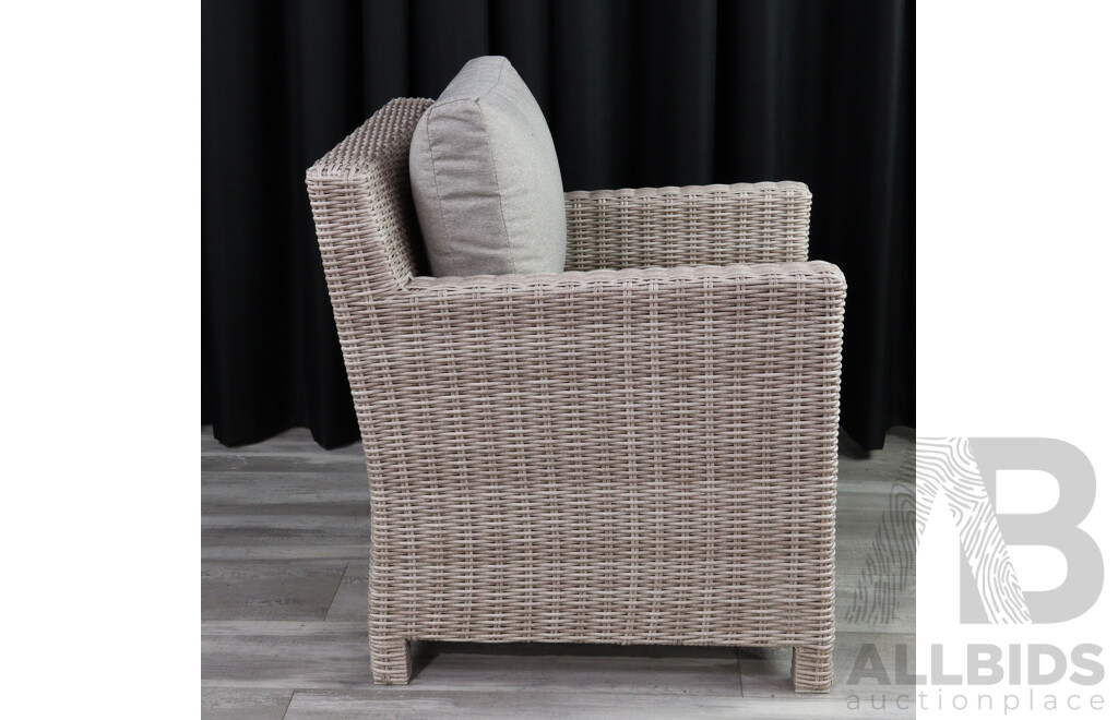 Modern Three Piece Polyweave Lounge Suite