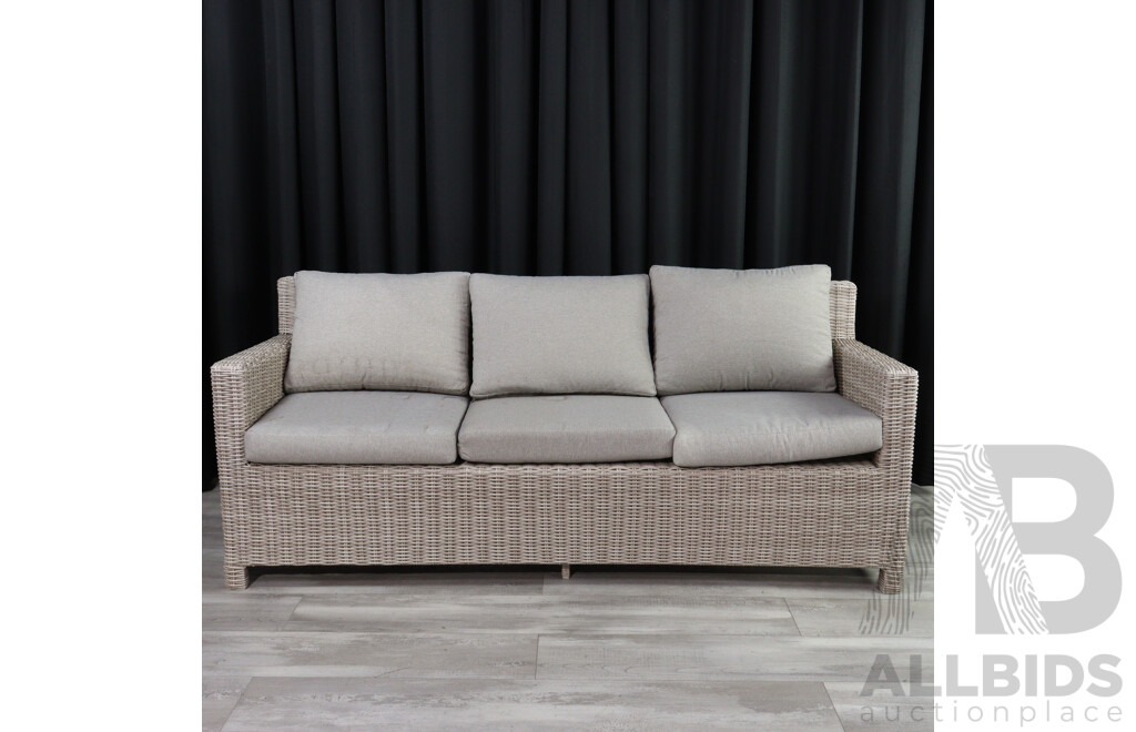 Modern Three Piece Polyweave Lounge Suite