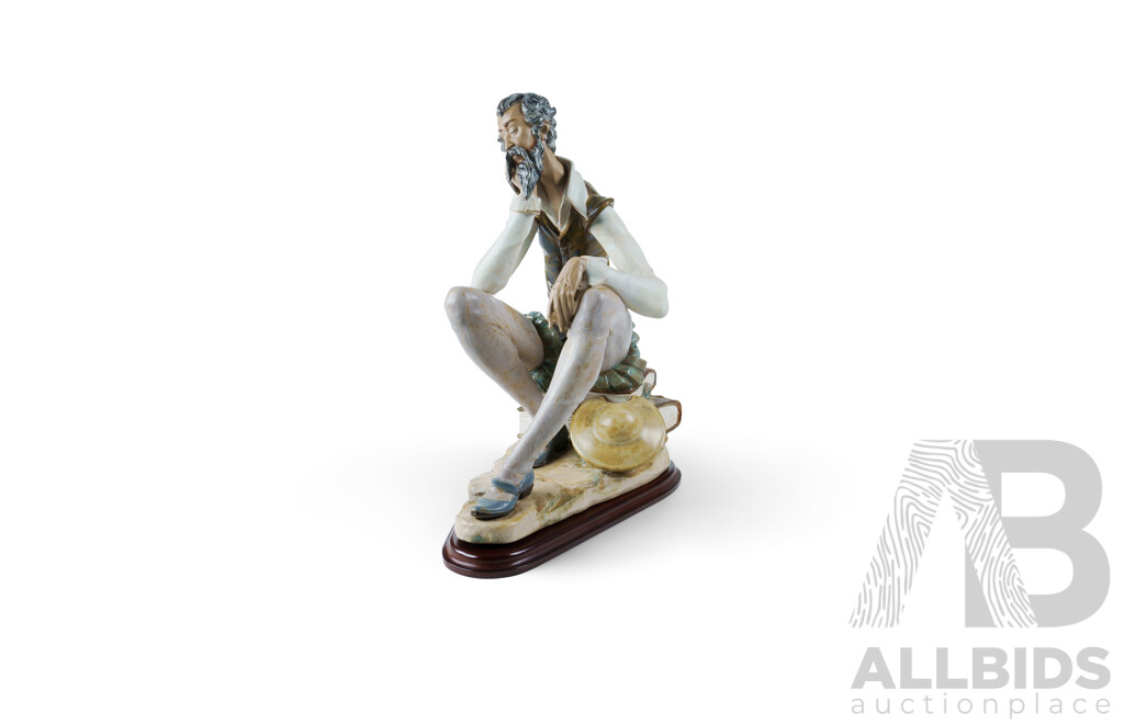 Lladro Gres Porcelain Figure 'Don Quixote Dreaming'