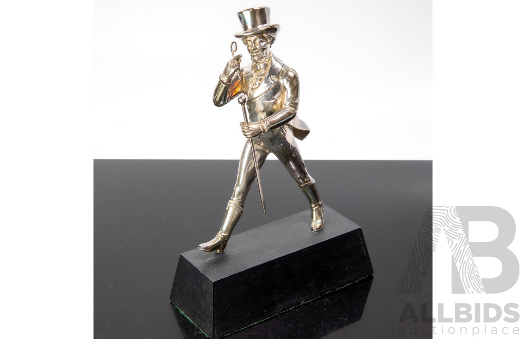 Silver Plated Metal Figure of Johnnie Walker 'The Striding Man'