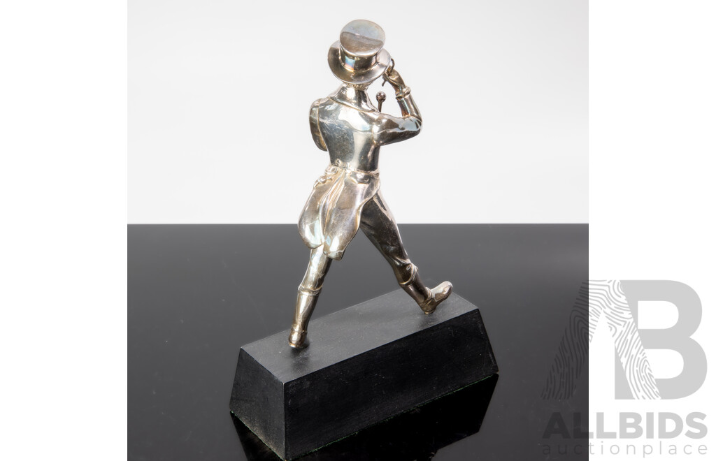 Silver Plated Metal Figure of Johnnie Walker 'The Striding Man'