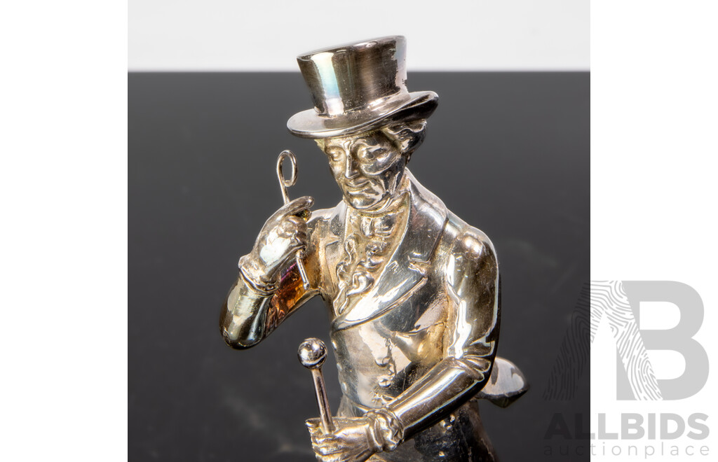 Silver Plated Metal Figure of Johnnie Walker 'The Striding Man'