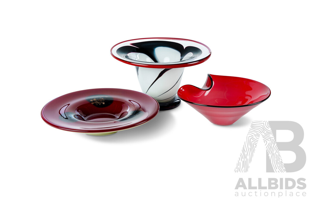 3 Art Glass Pieces