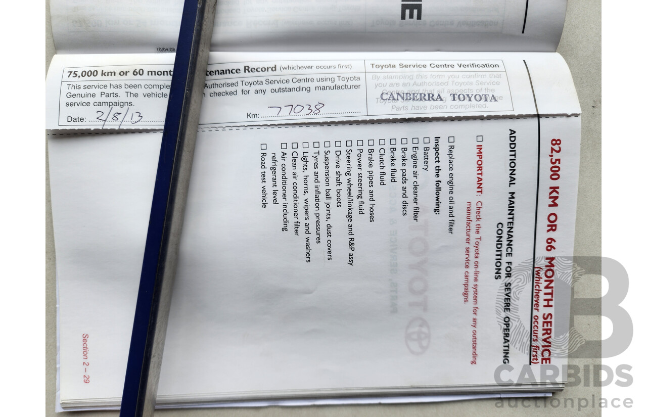 10/2008 Toyota Camry Altise ACV40R 07 UPGRADE 4d Sedan White 2.4L