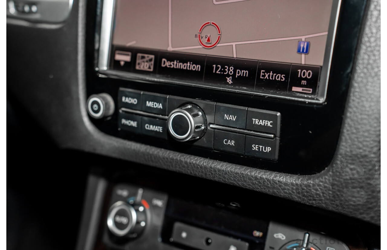 8/2012 Volkswagen Touareg V6 TDI 4xmotion 7P MY12 4d Wagon Deep Black Pearl Turbo Diesel V6 3.0L